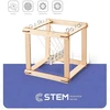 Extra Digital Švietimo Žaislas - Papildomas Skaitmeninis Medinis Surinkimo Rinkinys Niutono Pendulas, STEM Modelis, 6-8 Metai, Natūralus Medis