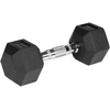 Fitneso Įranga - Rebel Active 2x5 Kg Guma Padengti Hanteliai Juodi