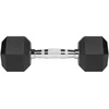 Fitneso Įranga - Rebel Active 2x5 Kg Guma Padengti Hanteliai Juodi