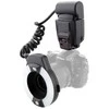 Fotoaparato blykstė - Meike MK 14EXT Macro Ring Flash (dual tubes, LCD display, 8 adapters)