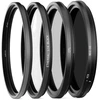 Fotoaparato objektyvo filtras - Urth 95 mm „Cinematic Kit Plus+“ UV CPL VND2–32 „Ethereal“ 1/4 juodas rūko filtras