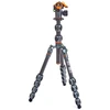 Fotoaparato trikojis - 3 Legged Thing Pro 2.0 Leo Carbon & AirHed Pro LV pilkas