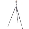 Fotoaparato trikojis - 3 Legged Thing Pro 2.0 Leo Carbon & AirHed Pro LV pilkas