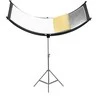 Fotografijos priedas - Caruba Curved Face Reflector Pro Kit 180cm x 65cm Gold/Baltas