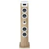 Kompiuterio kolonėlės Garsiakalbių Sistema - Thomson Sound Tower 60W CD USB SD Radijas Aux Nuotolinio Valdymo Pultas, Medinis, Baltas.
