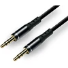 Garso Kabelis - EverActive CBS-1JB 3.5mm AUX Kabelis Su Auksu Padengtais Jungtimis 1.0m Juodas