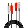 Garso Kabelis - LINDY Premium Garso Kabelis 2 x Phono Stereo, 2 x RCA, 2 m, Juodas