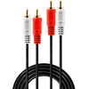 Garso Kabelis - Lindy Premium Stereo RCA 3 m Auksu Padengtas