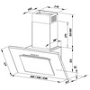 MAAN Vertical PG 60 chimney gartraukis 59.6 cm Baltas