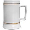 Gėrimų indai - Alaus Puodelis Ornamentuotas Baltas BAROK 150x90 mm nuo ARGO, 420g, Baltas