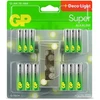 GP Battery Baterijos - GP AA LR6 Baterijų 12 Vnt. + AAA LR03 Baterijų 12 Vnt. Su 2 m LED Girlianda