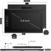 Grafikos Planšetė - Ugee UE12 PLUS 11.9" FHD 1920x1080, 16,000 Spaudimo Lygių