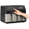 Gruzdintuvė Black &amp; Decker Juodas &amp; Decker BXAF9000E Double 9 L Stand-alone 2500 W Hot air fryer Juodas, Nerūdijantis plienas