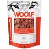 Gyvūnų Užkandis - WOOLF Lašišos Gabaliukai 100g Be Glitimo Aukštos Baltyminės Vertės