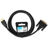 IBox ITVFHDDVI012 HDMI to DVI cable FullHD 1080p 2 m juodas