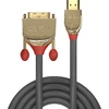 HDMI Laidas - LINDY Gold Line HDMI į DVI-D Laidas, M/M, 1920x1200@60Hz, 10 m, Pilkas