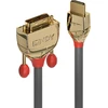 HDMI Laidas - LINDY Gold Line HDMI į DVI-D Laidas, 0.5 m, Pilkas