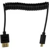 HDMI Laidas - MITOYA HDMI į micro HDMI 2.1 50cm 8K 60Hz Spiral