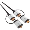HDMI Laidas - Omega 1,5 m HDMI Laidas Su MicroHDMI/MiniHDMI Adapteriais