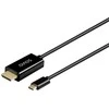 SAVIO CL-191 USB-C į HDMI kabelis, 30 Hz, 2 m, plastikinis