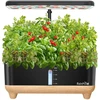 Hidroponinė Augimo Sistema - RainPoint Hidroponinis Augimo Rinkinys, 5L Rezervuaras, 13 Augalų, LED Apšvietimas Baltas