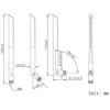 Hismart 5G NR antena, 617~960/1710~2690/3300~3800MHz, 3dBi, 18cm