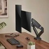 Hismart Dviejų 17”-32” monitorių spyruoklinis laikiklis, juodas