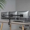 Hismart Trijų 17”-27” monitorių laikiklis