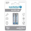 Baterija - everActive Ni-MH R03 AAA 800 mAh Sidabrinis Line 2 vnt