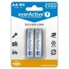 Įkraunamos Baterijos - EverActive Ni-MH R6 AA 2000 mAh Sidabrinės - 2 vnt.
