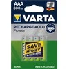 Baterijos - Varta HR03 AAA Įkraunama 800 mAh 1.2V 4 vnt Žalia
