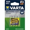 Baterijos - Varta HR03 AAA Įkraunama 800 mAh 1.2V 4 vnt Žalia