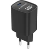 Gembird TA-UC-1C-PD60LCD-01-BK 60W USB Type-C fast charger, LCD, juodas