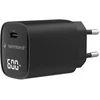 Gembird TA-UC-1C-PD60LCD-01-BK 60W USB Type-C fast charger, LCD, juodas