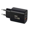 Įkroviklis - Newell GaN 65 W Įkroviklis Su 2 USB-C Prievadais Ir 1 USB-A Prievadu - Juodas