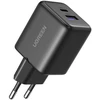 Įkroviklis jungiama į tinklą Ugreen X516 USB + USB-C, GaN, 30W (juoda)