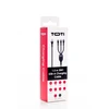 SEEK TOTI USB A to microUSB/Type-C/Lightning, 1.5 m Braided Cable 2A (non-MFI), Juodas