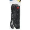 Blow PR-570WSP 5 lizdų maitinimo ilgintuvas su įžeminimu + jungiklis 3m juodas (3x1.5mm)