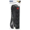 Blow PR-570WSP prailgintuvas, 5 lizdų, su įžeminimu ir jungikliu, 1.5 m, juodas, 3x1.5 mm