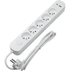 Ilgintuvas - DPM 5 Lizdų Su USB-A Ir USB-C, 1,5 M, Baltas