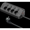 Ilgintuvas - Morre M412, 4 Lizdai, 2 USB-C, 2 USB-A, 2 m, Balta/Juoda