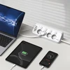 Ilgintuvas - Morre M412, 4 Lizdai, 2 USB-C, 2 USB-A, 2 m, Balta/Juoda