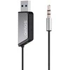 Savio TR-16 siųstuvo AUX adapteris su laisvų rankų funkcija, Bluetooth 5.3, Google Assistant/Siri