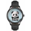 Išmanusis laikrodis COLMI L28 Smart Watch (juodas silicone + juodas leather strap)