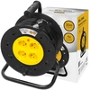 Blow PR-61 maitinimo ilgintuvas 4 lizdai su įžeminimu 30m PVC būgnas 3x1.5mm