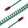 Kabelis - Newell USB-C į USB-C 100W 1.5m Silikoninė Žalia-Bordo