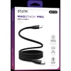 STATIK MagStack Pro, magnetinis laidas, USB-C į USB-C, 2m, Juodas