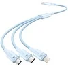 USB 2.0 A iki 3in1 3A laidas Vention CTPLG 1.5M (mėlynas)