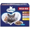 PREVITAL Cat Food Megabox su ėriena, jautiena, triušiena, and vištiena in Gravy - Wet Cat Food - 24 x 100g