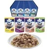 PREVITAL Cat Food Mix 4 skonių vištiena, veršiena, lašiša, paukštiena – šlapias kačių maistas – 96 x 100 g